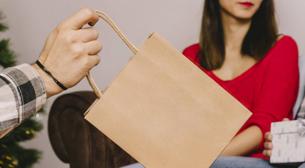 Bolsas de papel para la compra