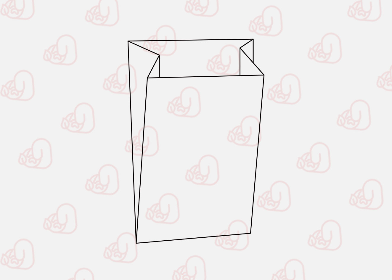 Modelos de bolsas de papel de fondo plano