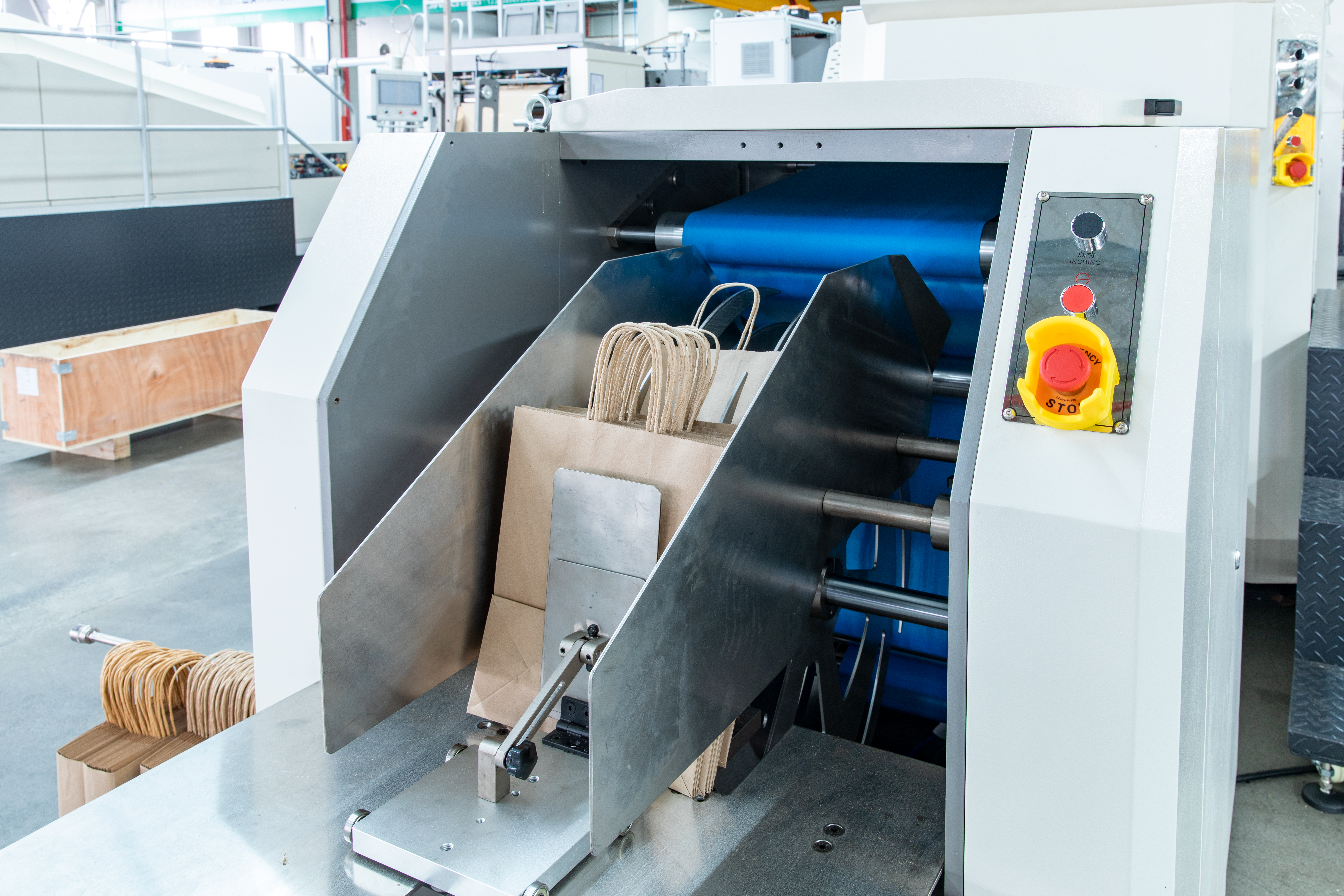 Máquina de bolsa de papel de papel inferior inferior cuadrada (sin manija) 