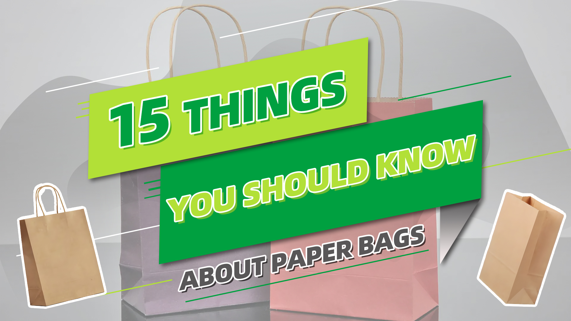 15 cosas que debes saber sobre las bolsas de papel