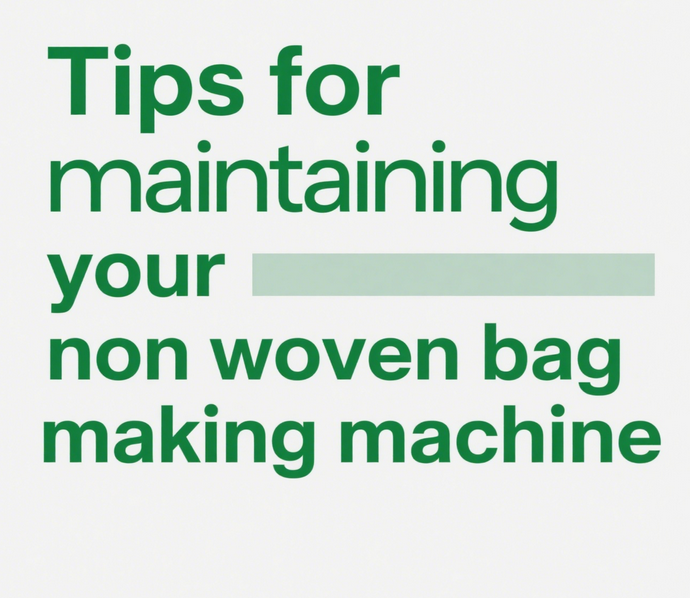 Consejos para mantener su máquina de fabricación de bolsas no tejidas