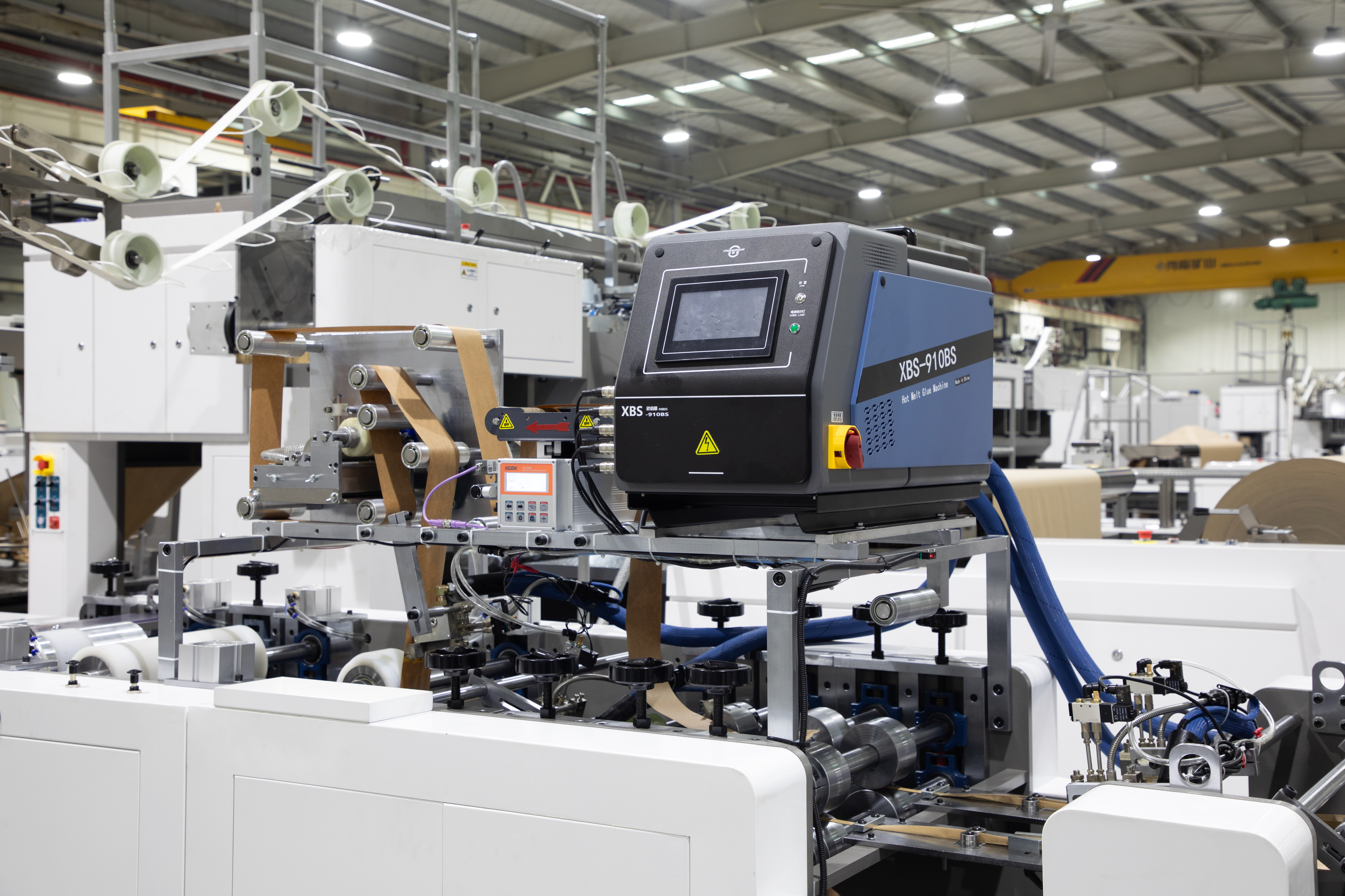 Máquina de fabricación de bolsas inteligente con mango retorcido