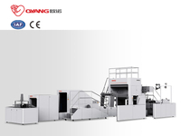 Máquina de bolsas de papel con fondo cuadrado de la serie A de OYANG Machinery con mango torcido en línea