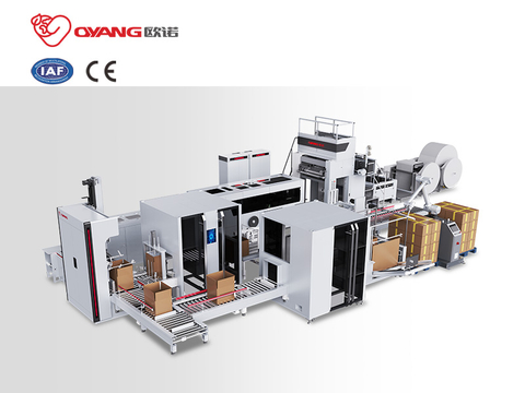 OYANG Machinery Smart17 260S AIA Automatización inteligente Producción de bolsas de papel Máquina para fabricar bolsas de papel para compras 