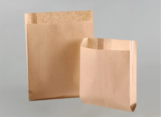 Bolsa de papel con fondo afilado