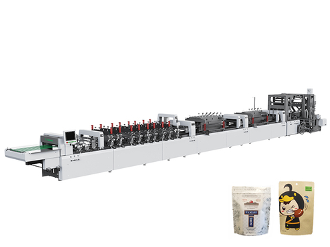 Máquina para fabricar bolsas de pie de alta velocidad con cremallera